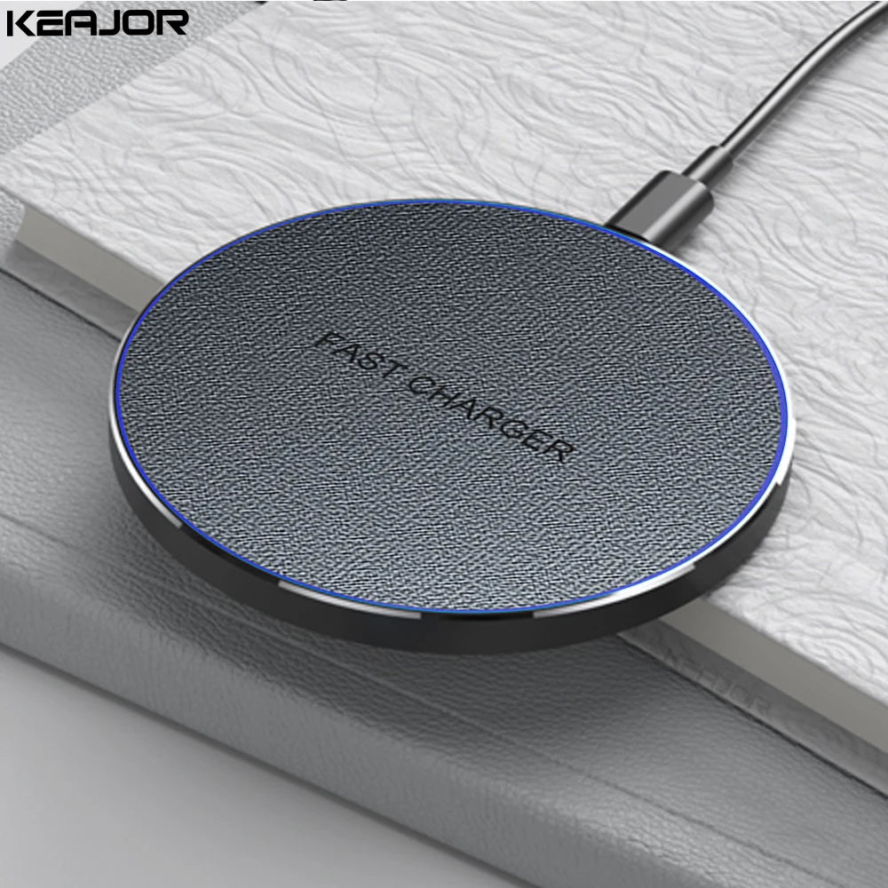Fast Wireless Charging Pad for iPhone / Samsung / Qi-enabled Devices